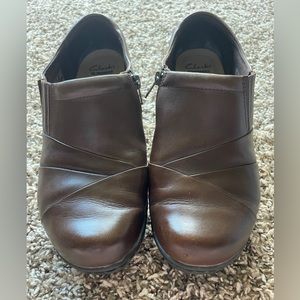 Clarks Women's Brown Leather Shoes